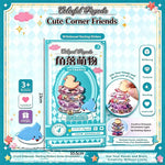 jouets construction 3d multicolores motifs animaux textures brillantes adhésif kawaii enfantin pièces base plate