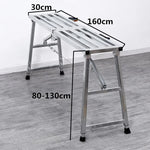 table pliante argentée structure métallique moderne poignées anti dérapante pliante portative