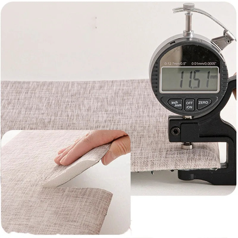 panneaux décoratifs modernes tissu lin adhésifs résistants l'eau beige clair 35cm 50cm 2pcs 4pcs