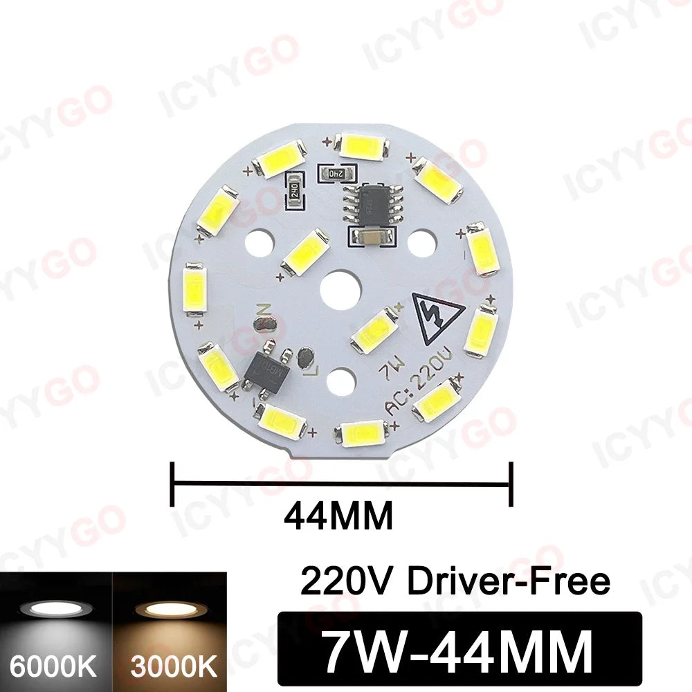 plaque led circulaire 24w blanc 6000k 3000k moderne diodes smd ac220v
