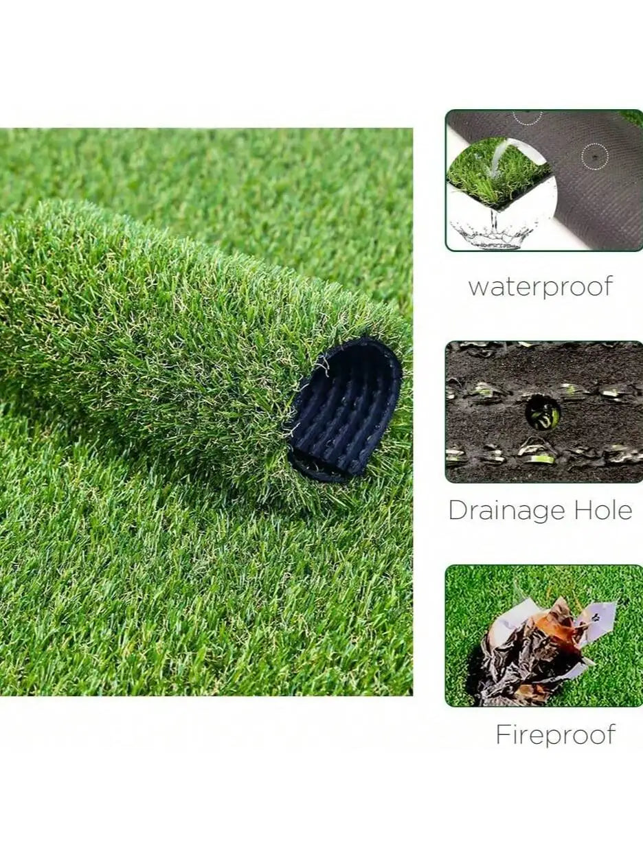 tapis artificiel vert pelucheux adhésif moderne intérieur extérieur 50cm large