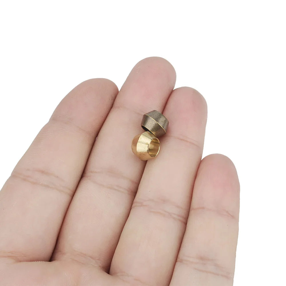dorées classiques paracord beads 6mm ronde lisses opaques set artisanalextérieur
