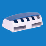 porte brosse dents distributeur dentifrice anti poussière adhésif mural moderne blanc noir bleu rose