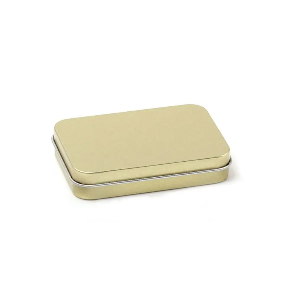 boîte métallique réutilisable noir mat classique rangement ongles artificiels respectueux environnement transparent fil écouteur