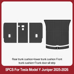 tapis sol voiture tesla model noir rayures horizontales moderne résistants lusure 10pcs sets