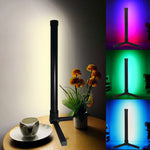 lampe led moderne noire rgb controle application télécommande flux 249 2000w aluminium