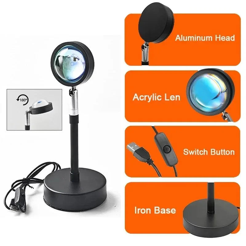 lampe table led moderne noir lentille translucide controle bluetooth application smartphone