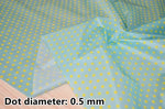 tissu imprimé imperméable motif points blancs coton bricolage couture décoration intérieur multi couleur