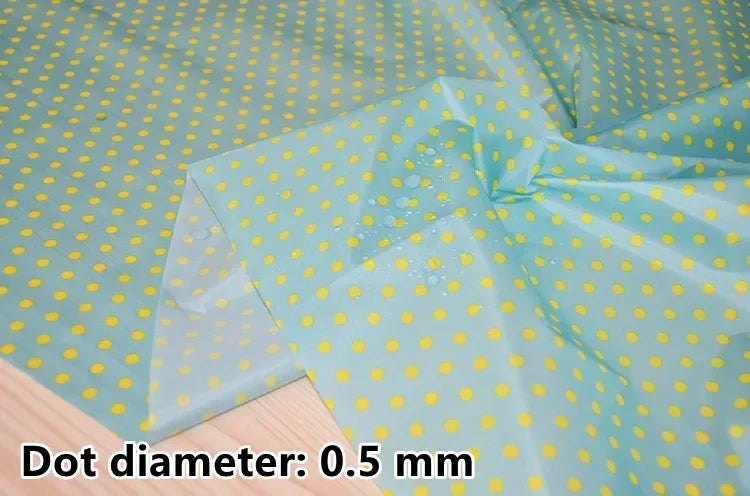 tissu imprimé imperméable motif points blancs coton bricolage couture décoration intérieur multi couleur