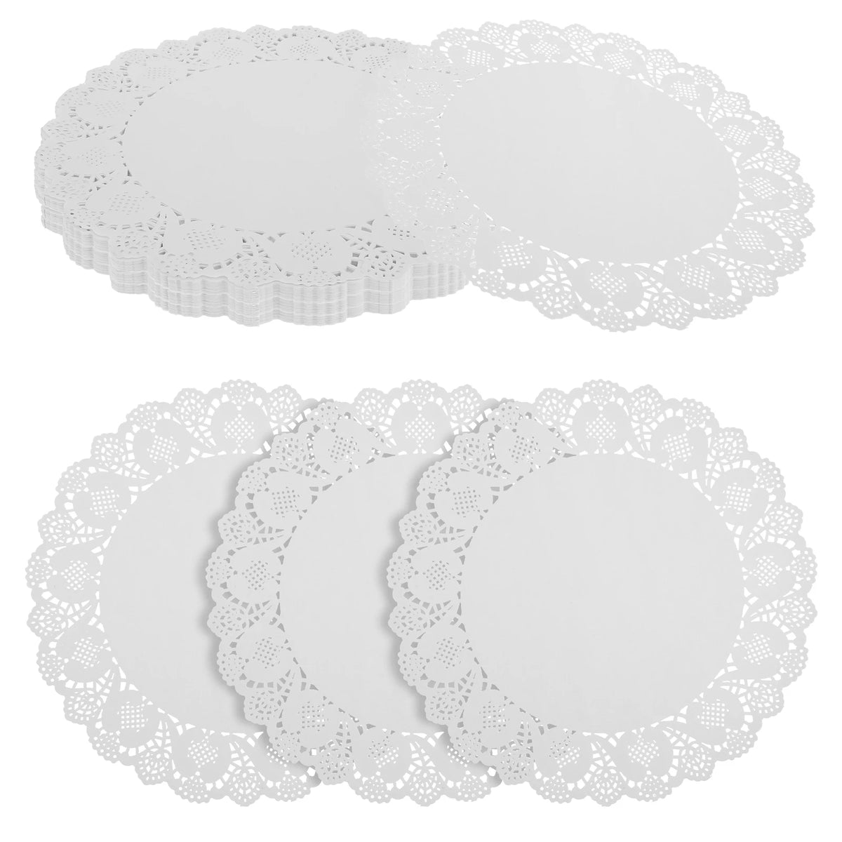 serviettes table blancs dentelle classiques événements festifs mariage vaisselle artisanat