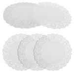 serviettes table blancs dentelle classiques événements festifs mariage vaisselle artisanat