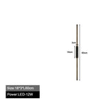 lampes murales led modernes minimaliste noir blanc chaud 60cm 80cm 100cm chambre cuisine salle