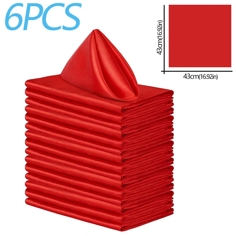 serviettes table satinées noir jaune vert bleu rouge gris moderne uni clips dorés assiettes