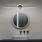 lampe murale moderne miroir intégré or noir minimaliste mur fixé LED chambre coucher