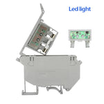 terminal sécurité gris plat lisse led diode condensateur basse tension 220v 24v industrielle eyelet