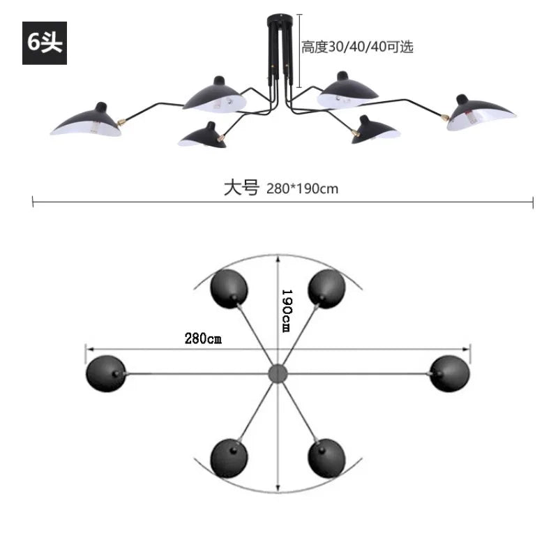 luminaire industriel suspension murale moderne abatjour opaque couleur noir argent doré