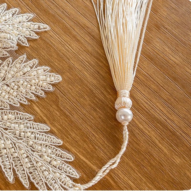 chinois brodé polyester translucide ruban or blanc classique noël maison restaurant européen