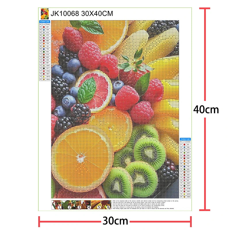 kit peinture diamant mosaïque 5d tableau scènes romantiques réaliste 30x40 cm accessoires