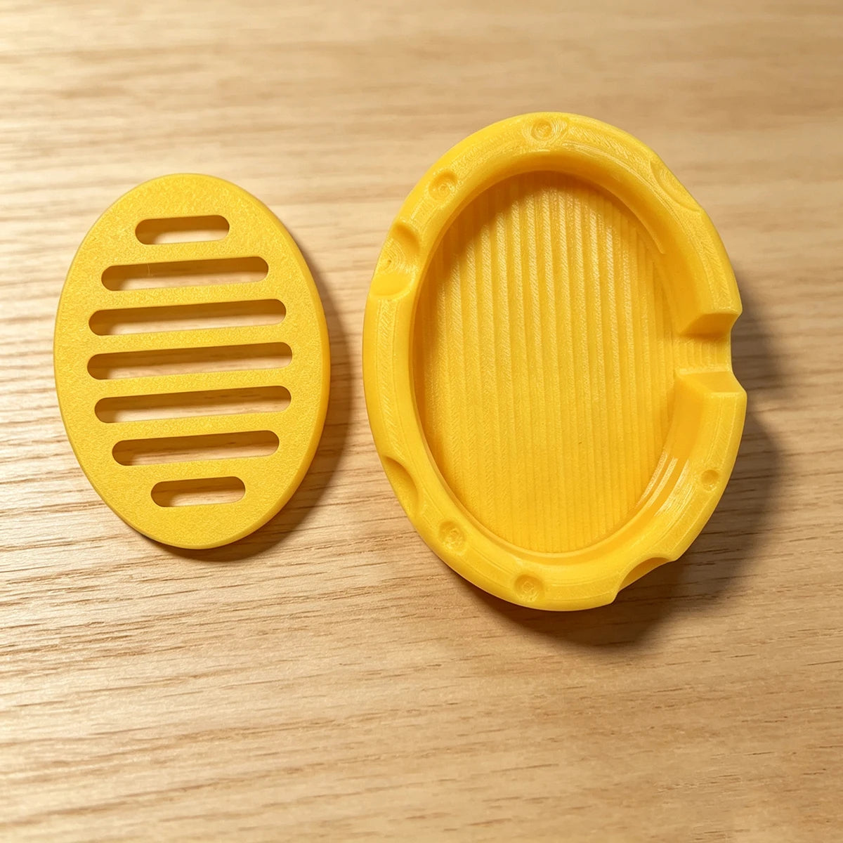 porte savon moderne bac drainage jaune texture rugueuse sans perçage silicone salle bain