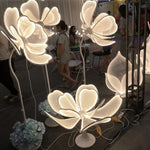 décoration festive fleurs artificielles lumineuses soie semi translucide intérieure romantique