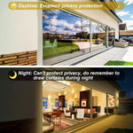 Films fenêtre adhésifs opaques gris moderne protection solaire isolation thermique 30x100cm 60x300cm