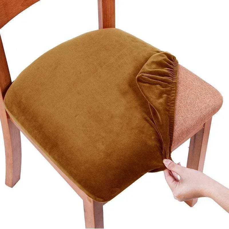 coussin chaise velours gris moderne adhésif extérieur intérieur polyester coton adaptable mariage