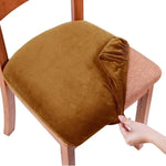 coussin chaise velours gris moderne adhésif extérieur intérieur polyester coton adaptable mariage