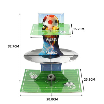décoration gâteau anniversaire football toppers cupcakes boîtes friandises ball ballon thème sport vert noir