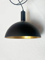 suspension lumineuse moderne câble suspendu aluminium noir doré 30cm 35cm 40cm 50cm 60cm