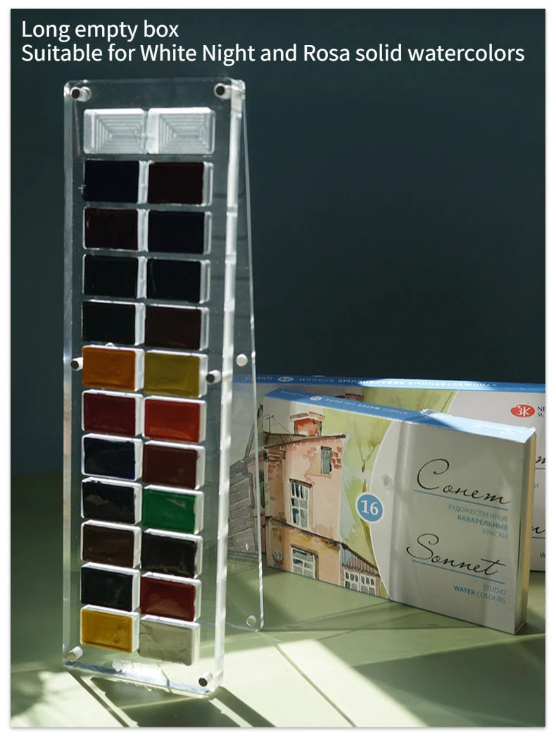 boîtes rangement transparentes modernes compartimentées couleurs peinture figurines ongles cosmétiques bijoux strass pratiques