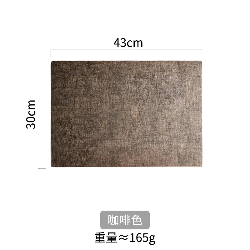 serviettes table rectangulaires toile lin gris bleu marron modernes imperméables