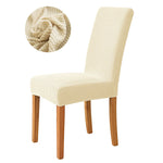 housse chaise jacquard gris rose vert marron moderne adhésif polyester pliage salon mariage banquet