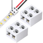 connecteur ruban led blanc mat moderne vis fixation guide utilisation