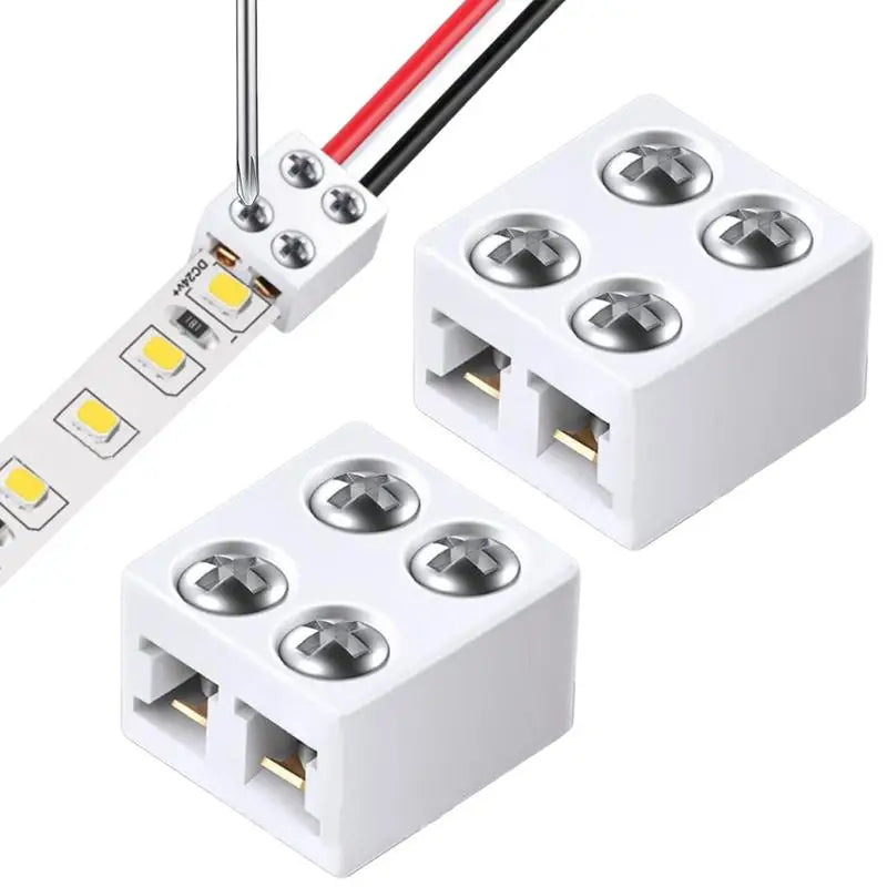 connecteur ruban led blanc mat moderne vis fixation guide utilisation