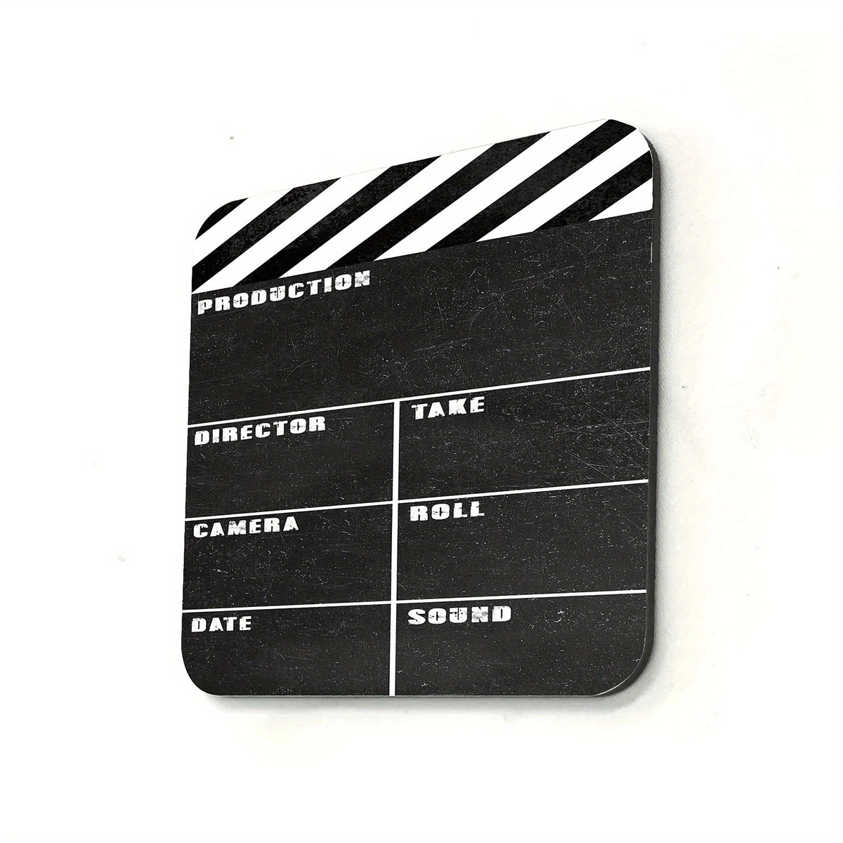 coasters bois noirs blancs motif rayures diagonales textes minimalistes modernes piècesDecorationCuisineMaison