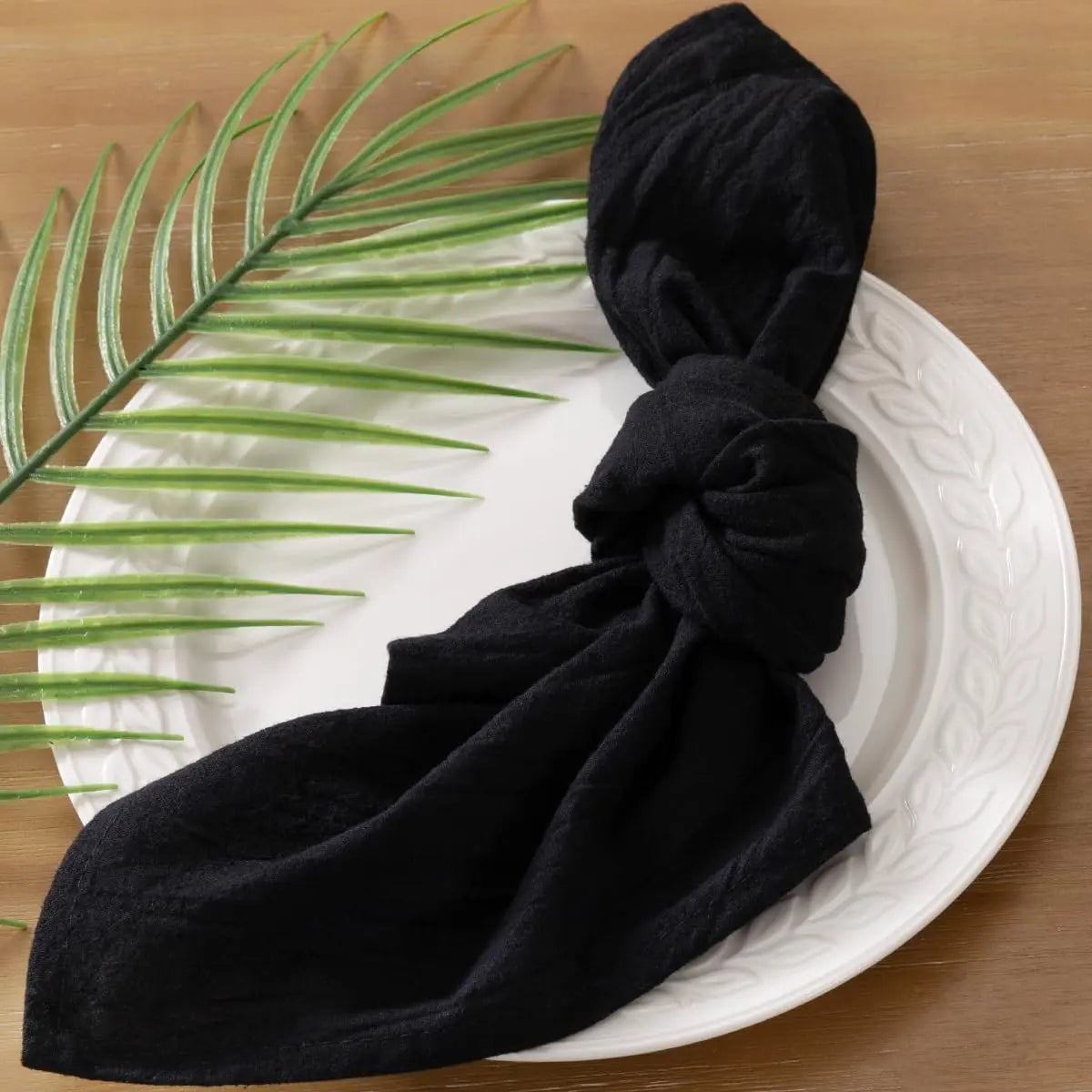serviette table coton rose violet ruban jute décoration mariage fête rustique moderne