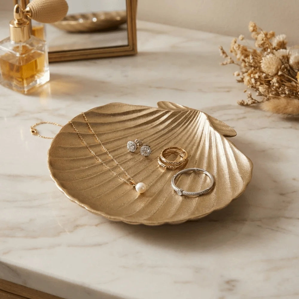 présentoir coquillage bois naturel rayures concentriques bijoux rangement décoration rétro vintage opacité