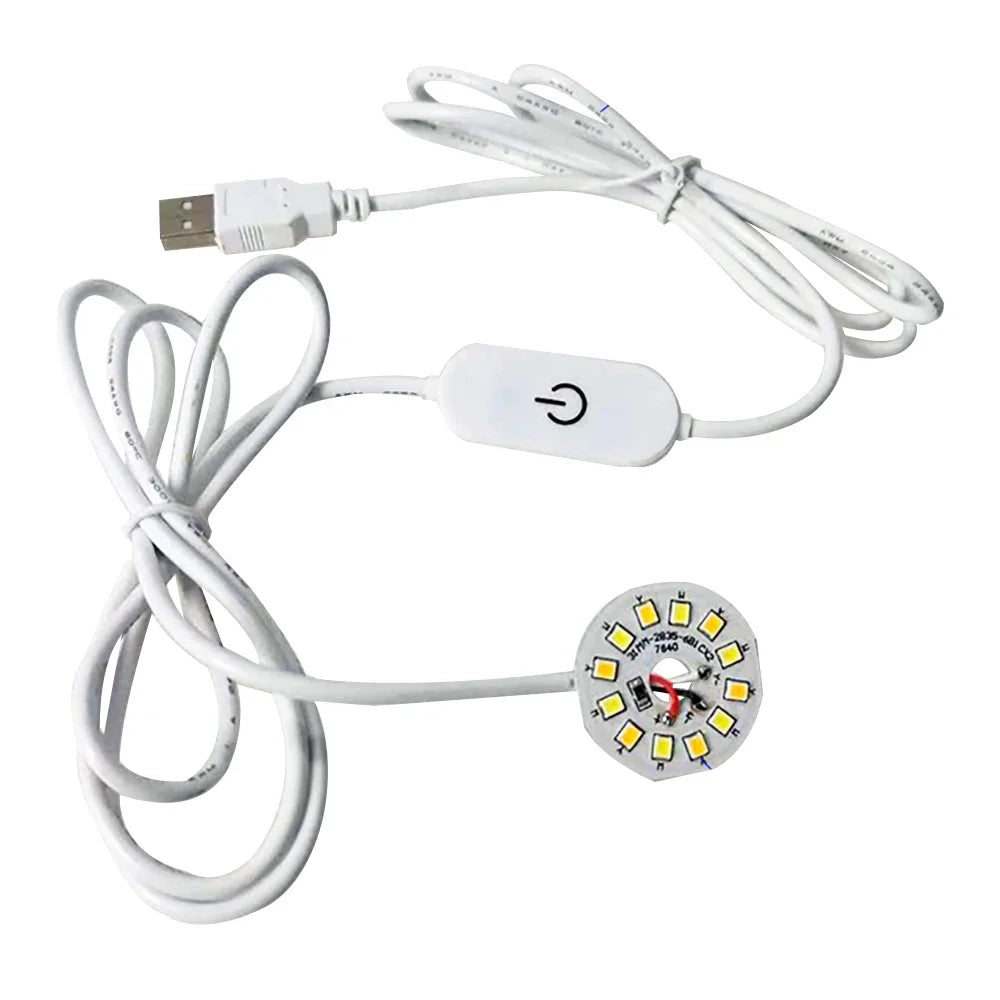 plaque led blanc couleurs 5w interrupteur tactile câble usb 1.5m moderne chambre coucher veilleuse