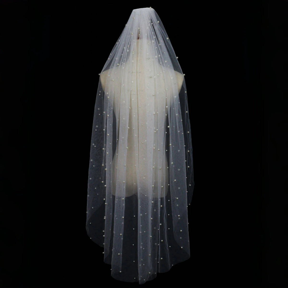voile mariée blanc élégant classique transparent prom mariage festive romantique
