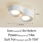 Spot moderne led blanc adhésif base fixation diffuseur rond lisse