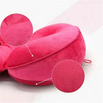 coussin ergonomique rose vif doux mousse mémoire forme polyester coton moderne massage