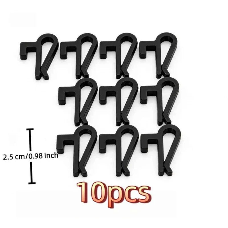 clips fixation mural blanc noir bleu moderne minimaliste 10 pièces plastique opacité simple