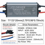 driver led étanche ip65 gris métallique plat industriel câbles couleur tension ip65 120v 240v
