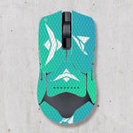 souris gamer antidérapante adhésive caoutchouc graphique moderne noir rouge bleu