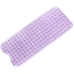 tapis bain moderne antidérapant 40x100cm bleu clair gris transparent drainage massage suction