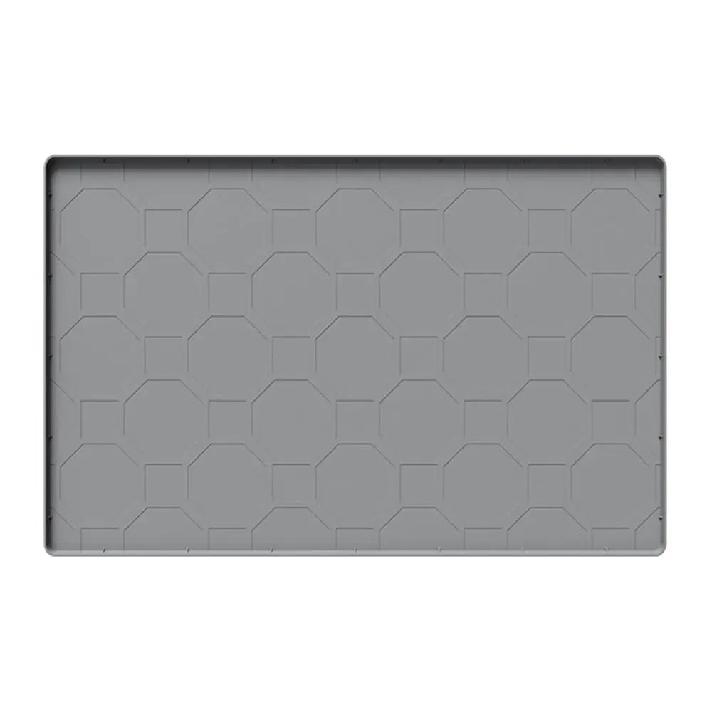 tapis protection sous évier gris hexagones moderne adhésif 96cm 66cm cuisine