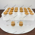 cloches verre liège transparents moderne 30x40 30x50 30x60 30x70 30x80 mm