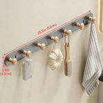 porte serviettes mural moderne bois blanc fixations serviettes gant cuisine sac rangement