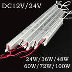 transformateur led ultrathin 12v 24v 24w 36w 48w 60w 72w 100w blanc moderne