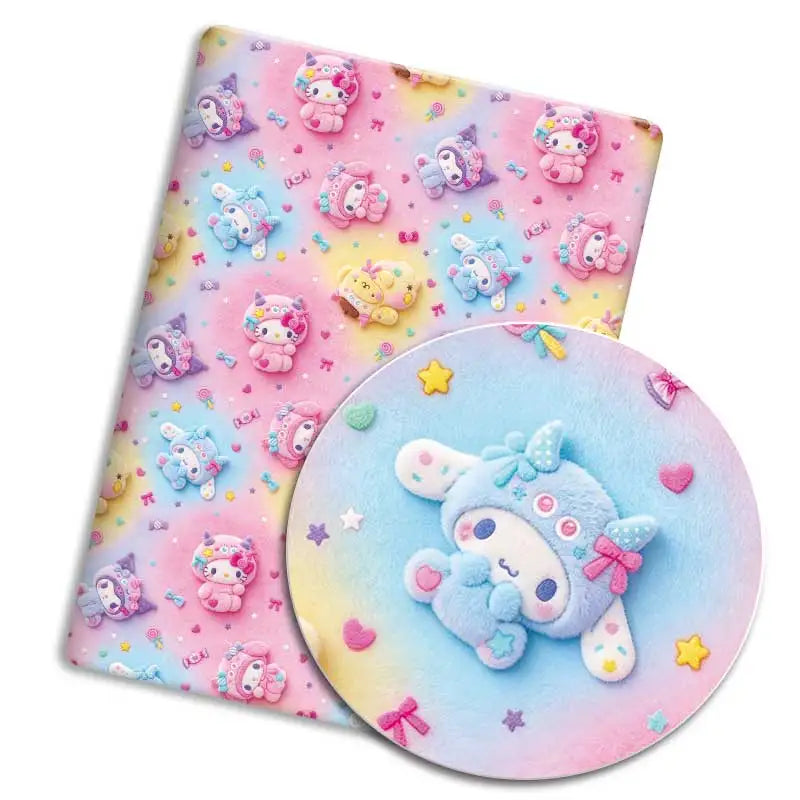 coussin kawaii personnages mignons pompompurin hello kitty my melody jaune rose bleu clair
